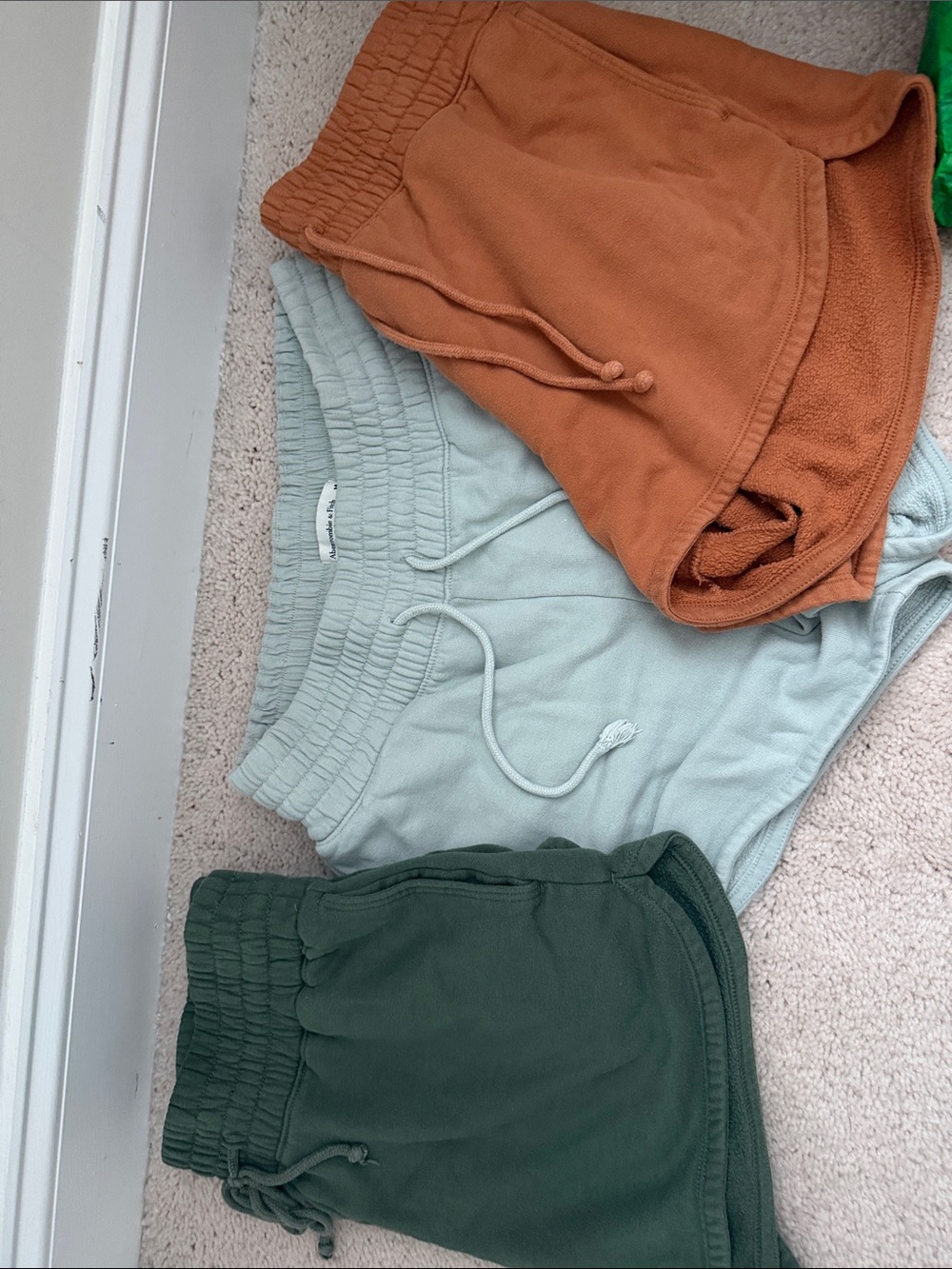 Women’s Cozy Drawstring Shorts - Sage Green, Rust, Forest